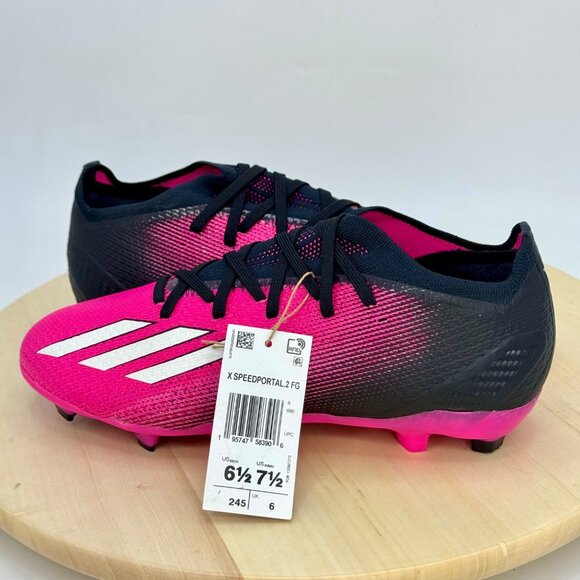 Adidas Pink Black SpeedPortal.2 Firm Ground Soccer Football Cleat M6.5/W7.5 NEW! main image 6